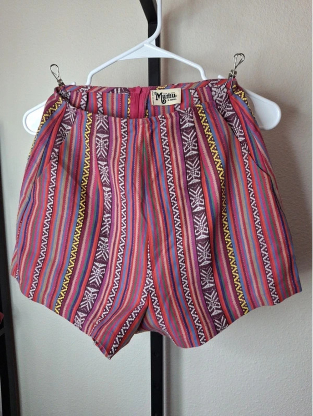 Show me your Mumu multicolored, Simone Pinata woven shorts size XS